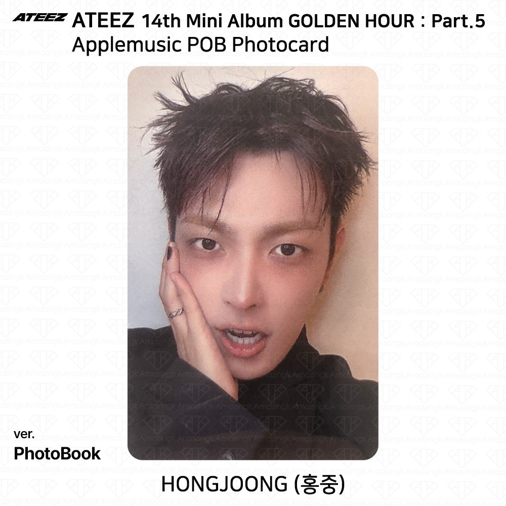 ATEEZ 14th Mini Album Golden Hour Part.5 AppleMusic POB Photocard