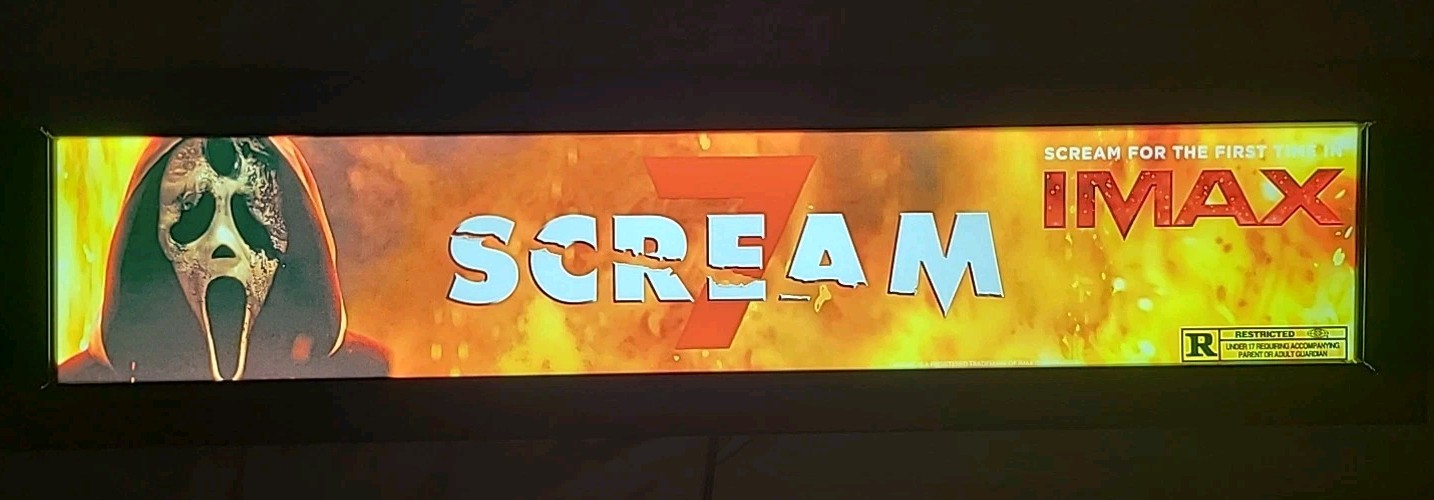 Scream 7 IMAX (2026) 5×25 Movie Theater Mylar Ghostface Neve Campbell