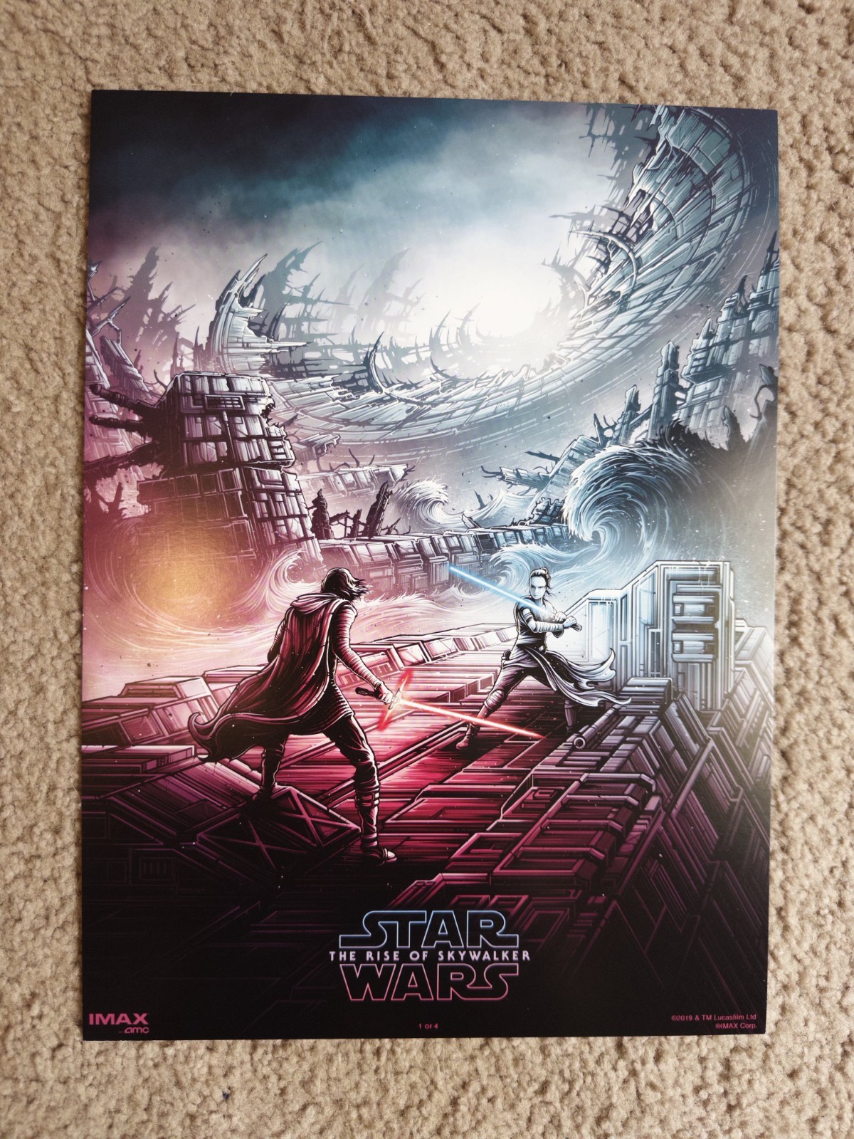 Star Wars The Rise of Skywalker – 9.5×13 Inch Original Promo Movie Poster AMC