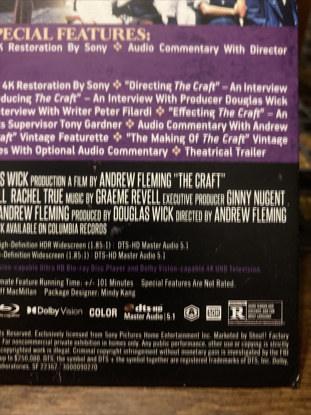 The Craft (Scream Factory Collector’s Edition 4K Slipsleeve) *Slip Only*