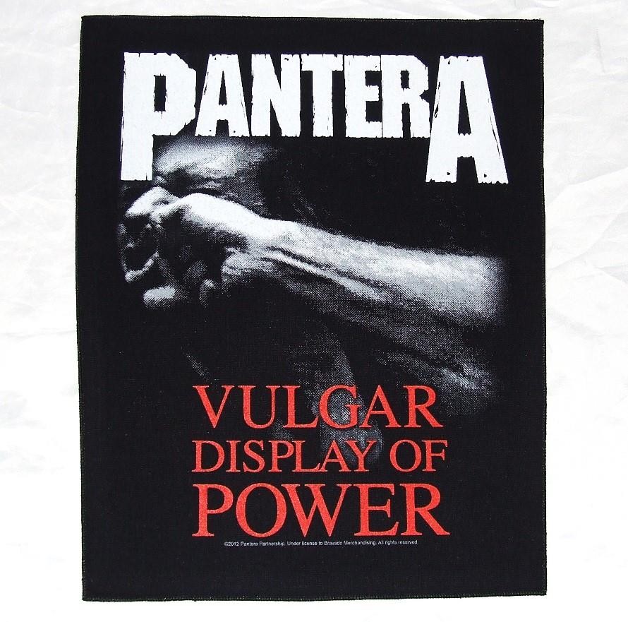 Pantera Vulgar Display of Power Large Back Patch Heavy Metal