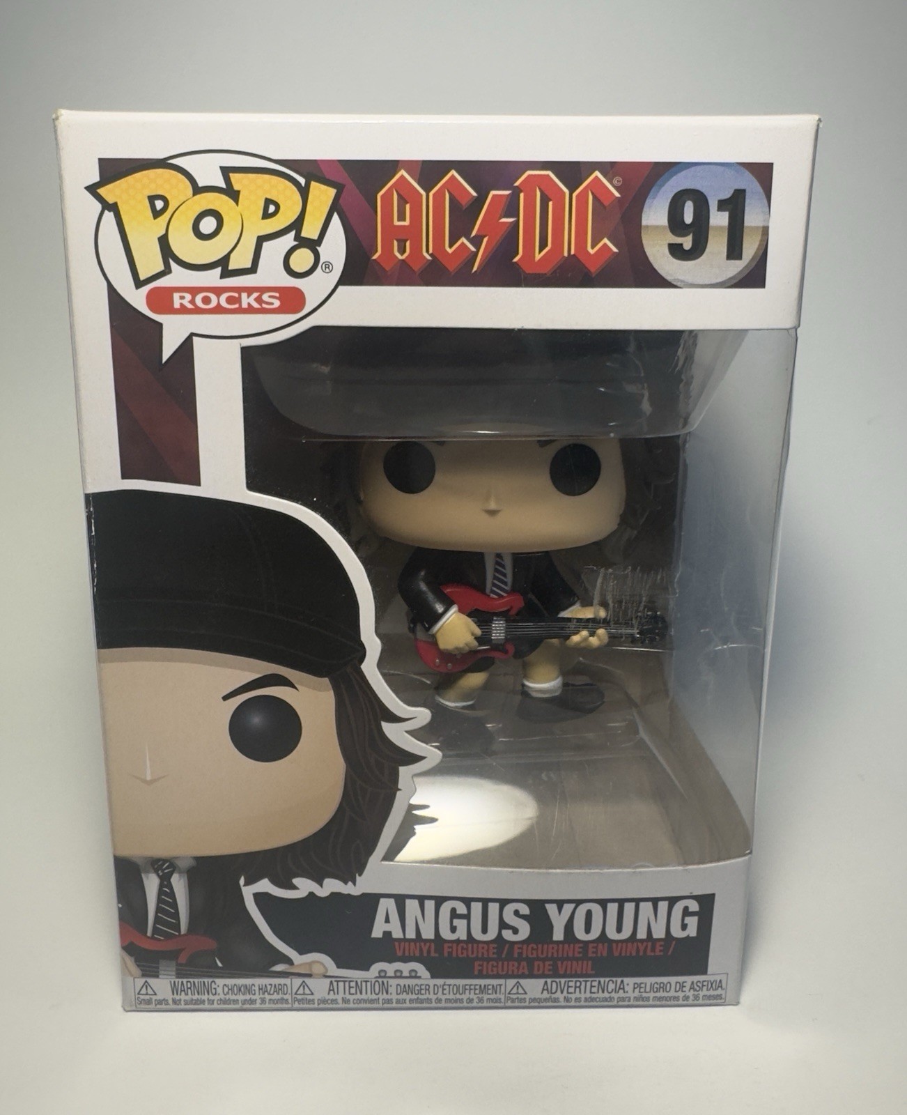 AC/DC ANGUS YOUNG 3.75″ POP ROCKS VINYL FIGURE FUNKO 91 NEW IN STOCK