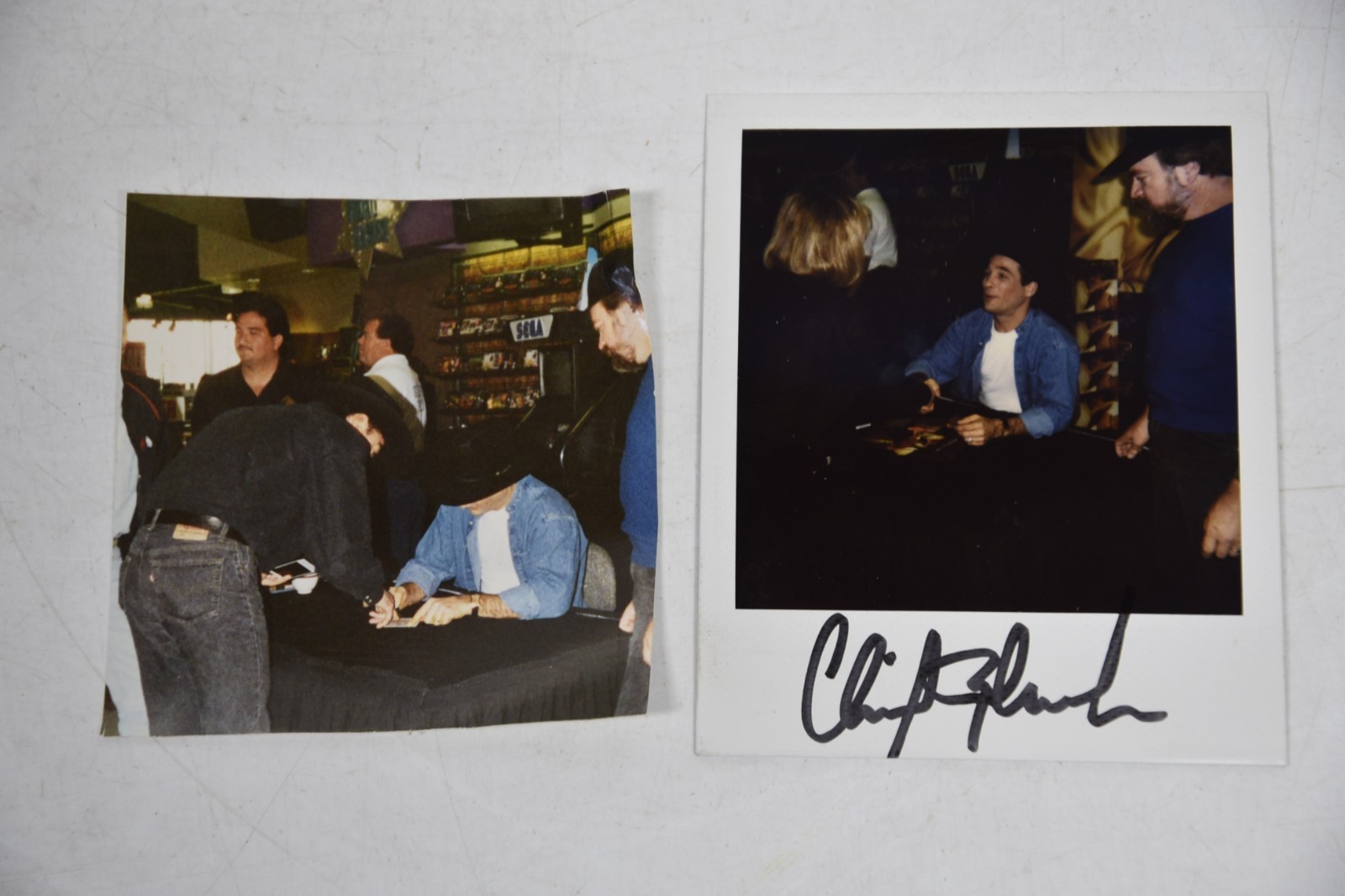 Vintage Clint Black Original Candid Autographed Polaroid Photos 90’s Country