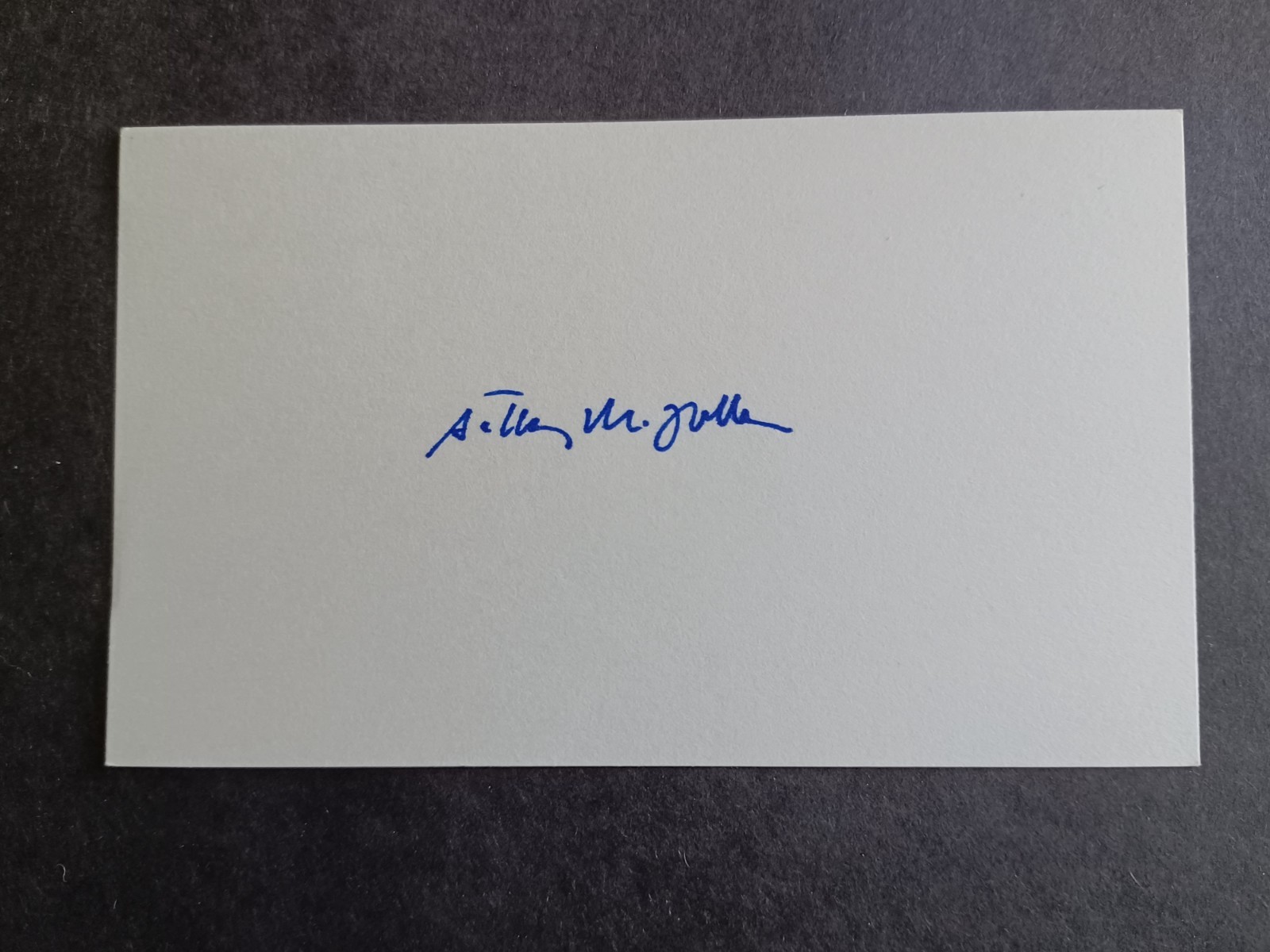 Anthony Minghella (d. 08) Signed Index Card-English Patient, Talented Mr. Ripley
