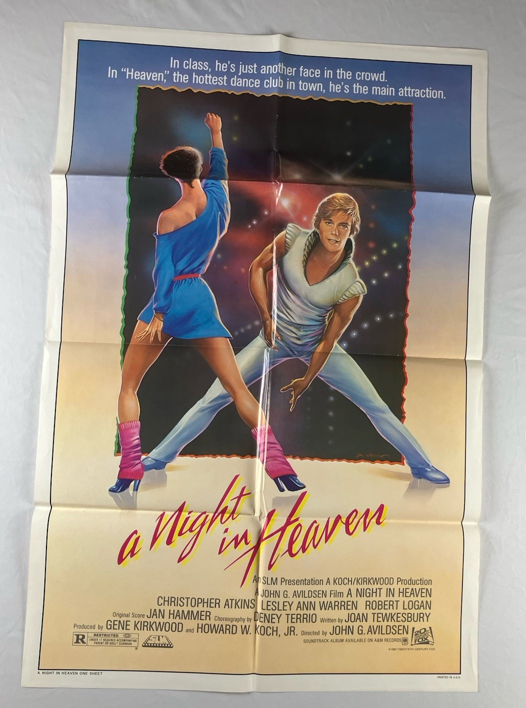 A NIGHT IN HEAVEN (1983) Original One Sheet Movie Poster 27″ x 41″
