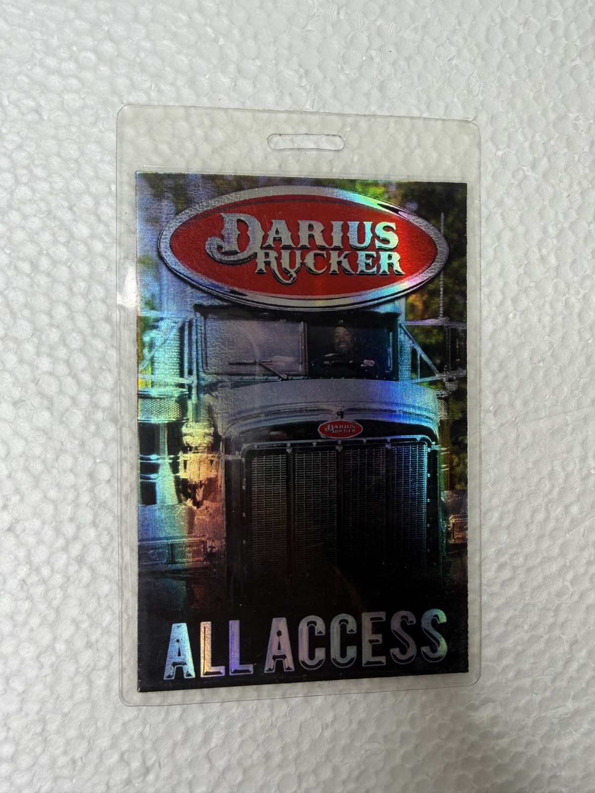 Darius Rucker Tour VIP All Access Pass Semi Truck Peterbilt Holographic Concert