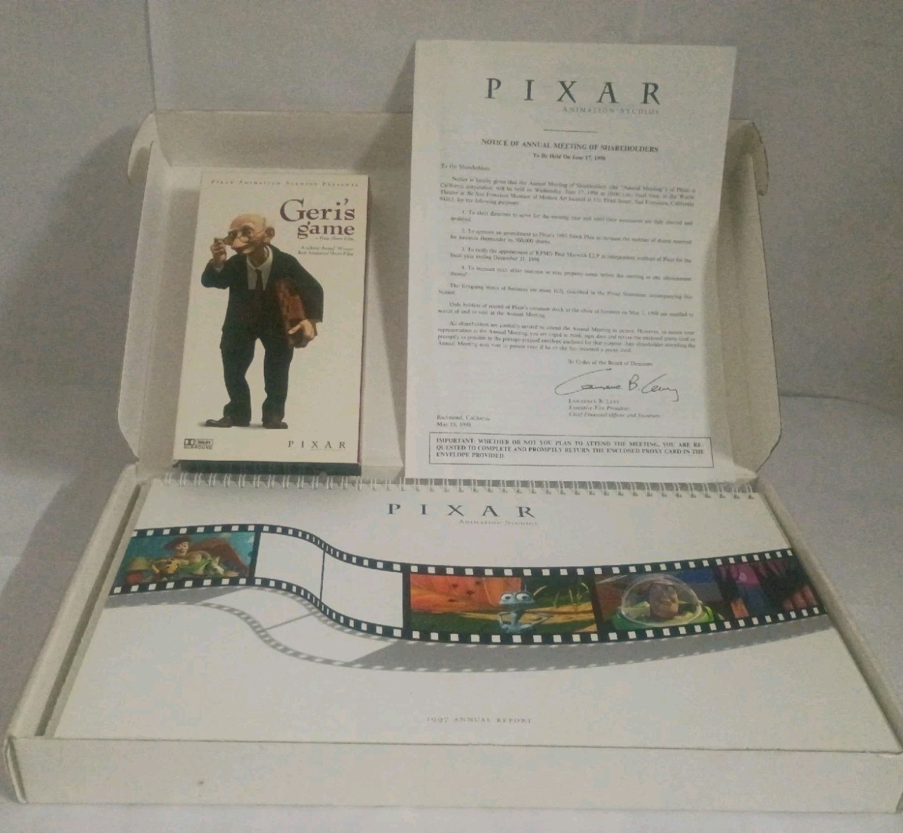 VERY RARE VTG – PIXAR 1997 Shareholder Annual Report – Steve Jobs – Complete