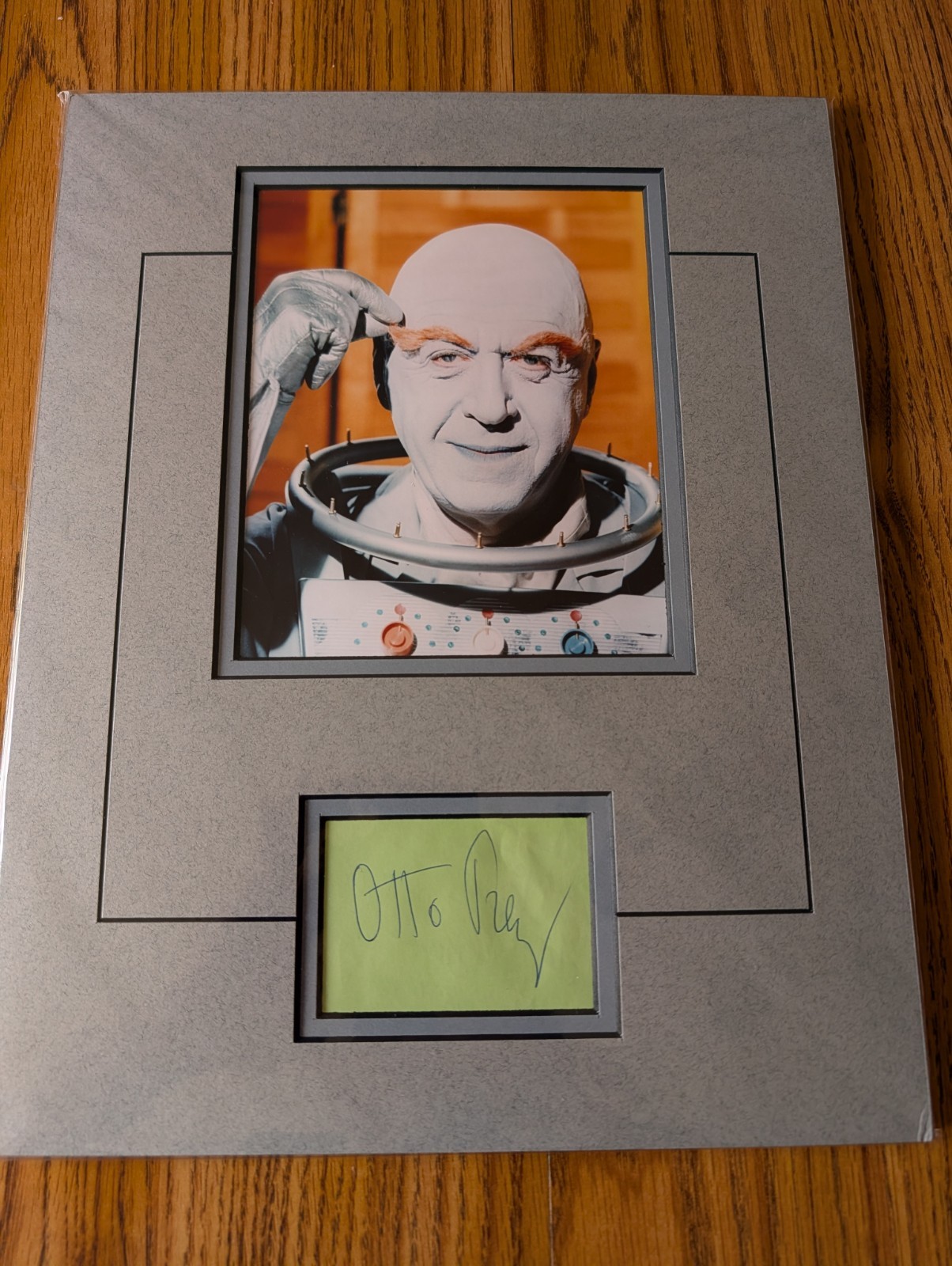OTTO PREMINGER as “MR. FREEZE” Batman 1966 11X14 Autographed Display with COA
