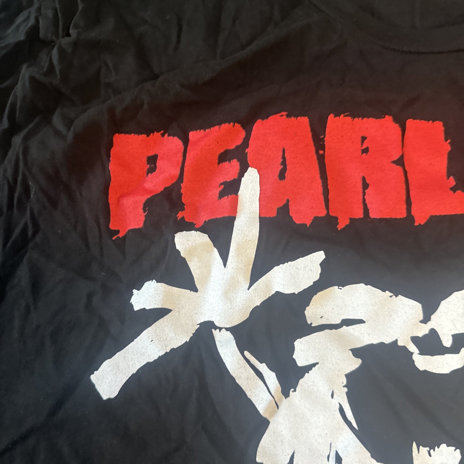 Pearl Jam Alive Tultex T-Shirt Black Size Medium 90s Rock Grunge Band Stickman