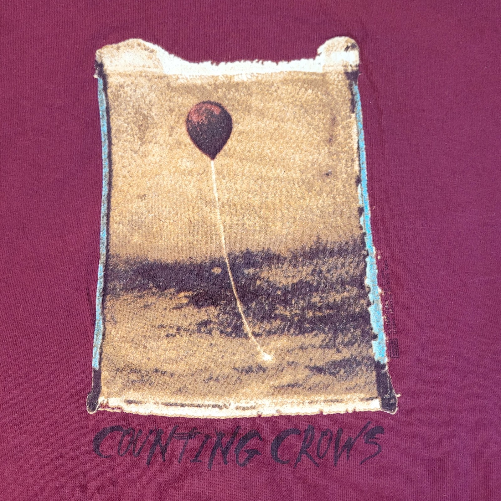 Vintage 1998 Counting Crows Band Shirt XL Tour Balloon Rock Concert Original 90s