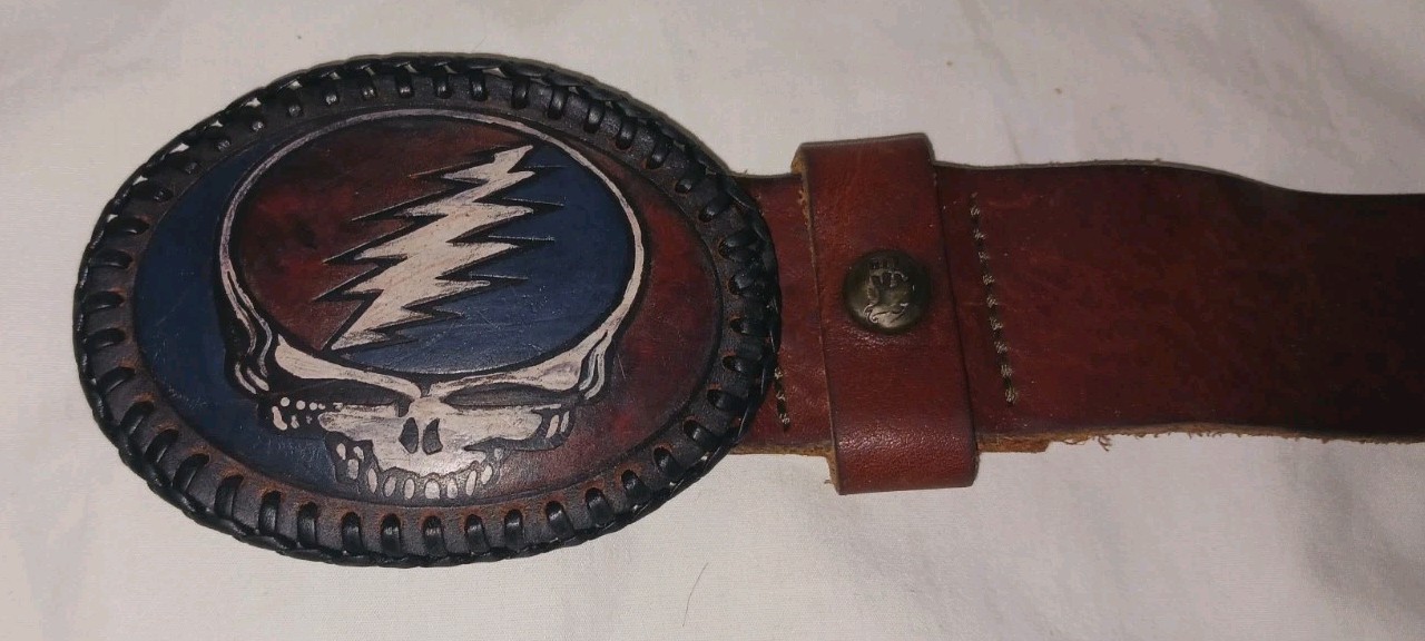 05′ Trunk LTD STEAL YOUR FACE Grateful Dead Belt Buckle 37/500 Handmade In Italy