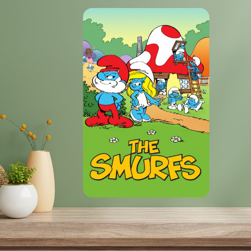 The Smurfs Classic TV Show Metal Poster Sign
