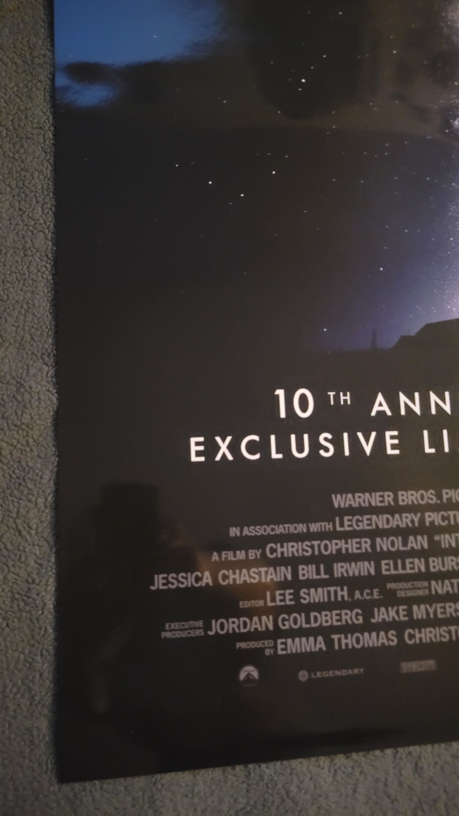 Interstellar 10th Anniversary IMAX 27×40 DS Movie Poster Double sided MINT