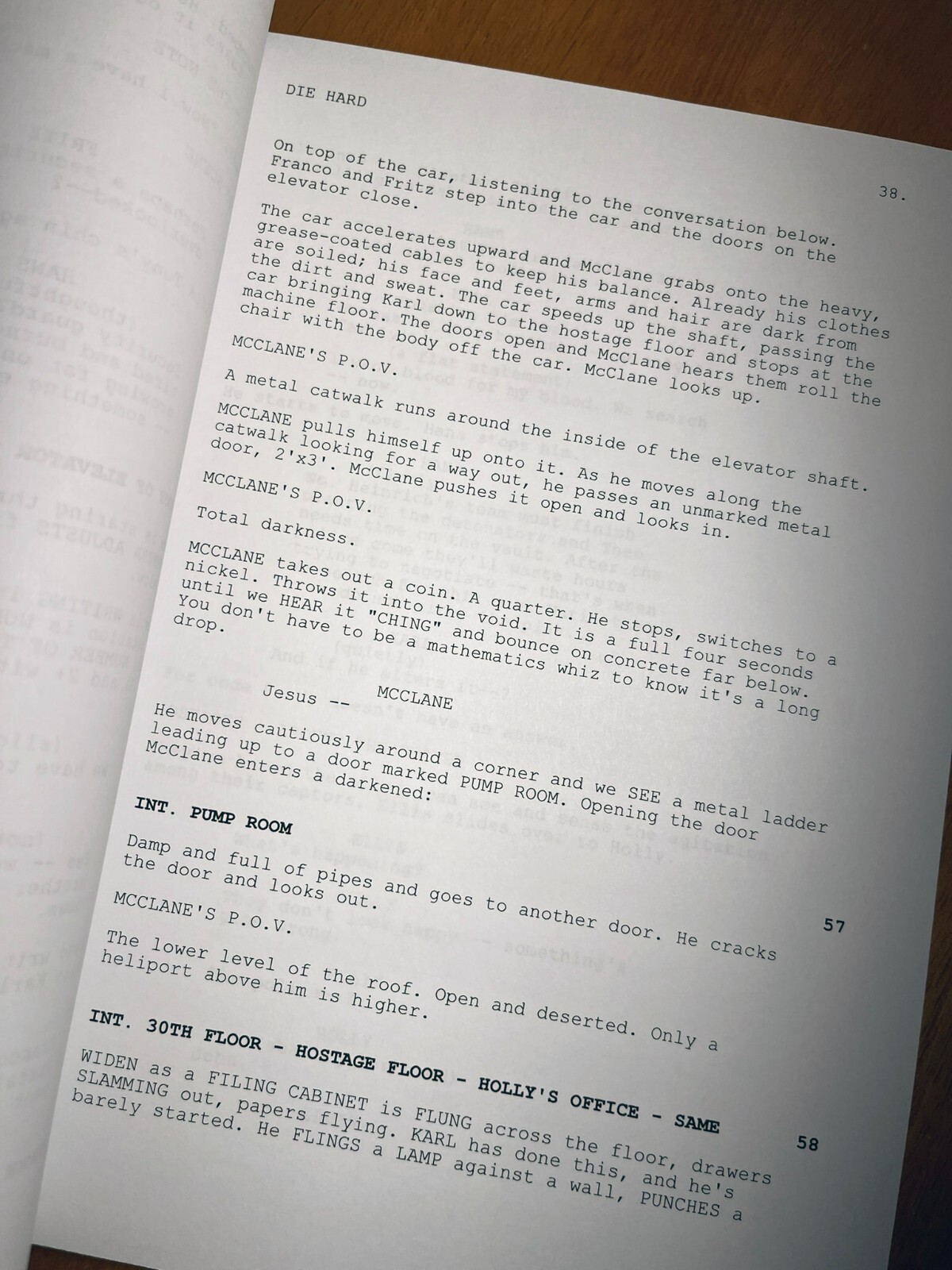 Die Hard Script Cast-Signed – Autograph Reprints – 125 Pages – John McClane