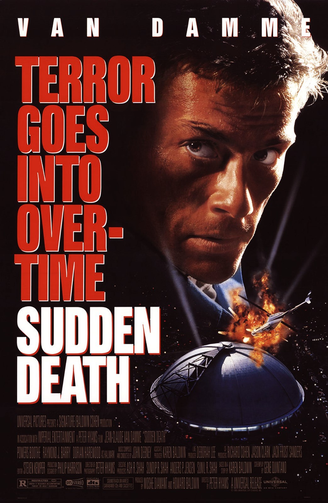 SUDDEN DEATH (1995) ORIGINAL MOVIE POSTER – ROLLED