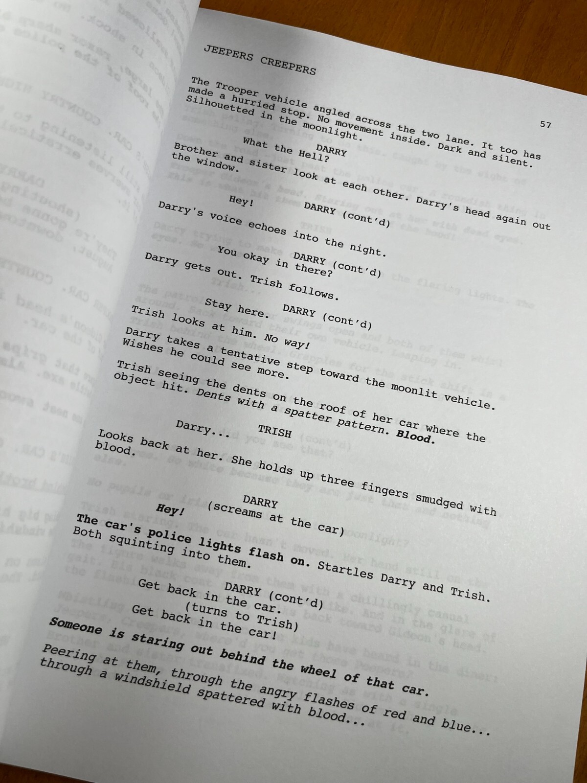 Jeepers Creepers Script Signed- Autograph Reprints- The Creeper