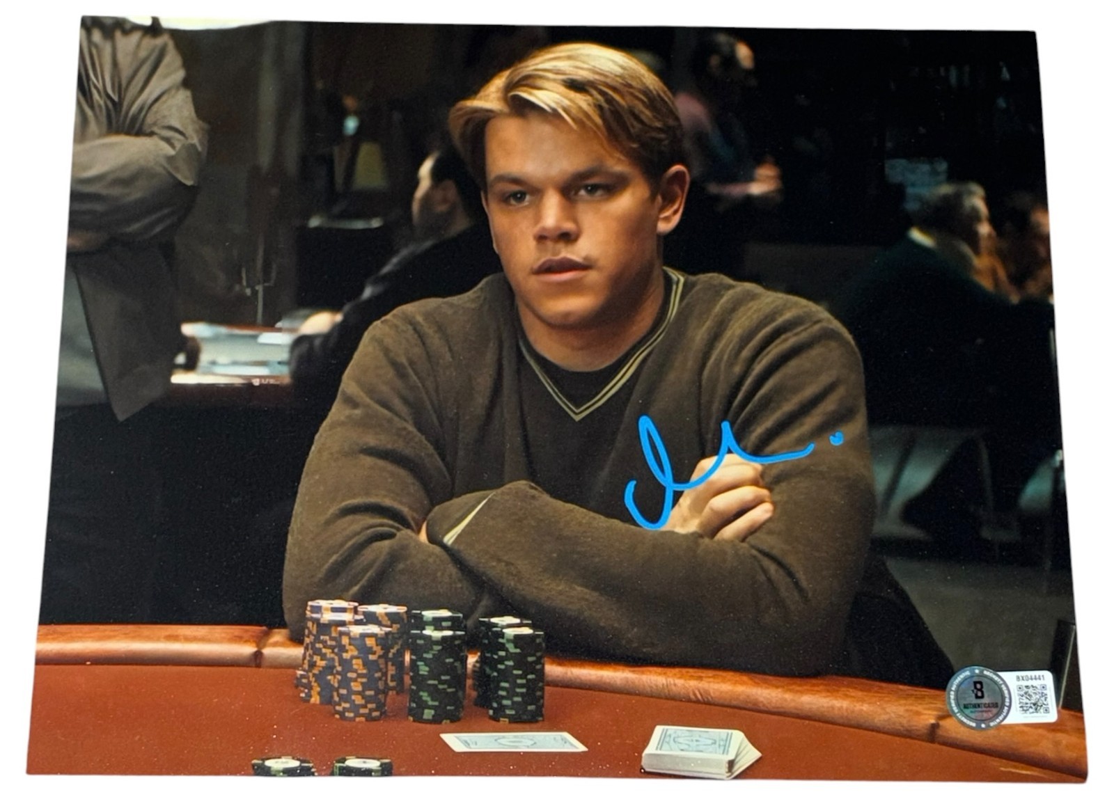 Matt Damon Signed Autograph 8×10 Photo Authentic Rounders Beckett BAS