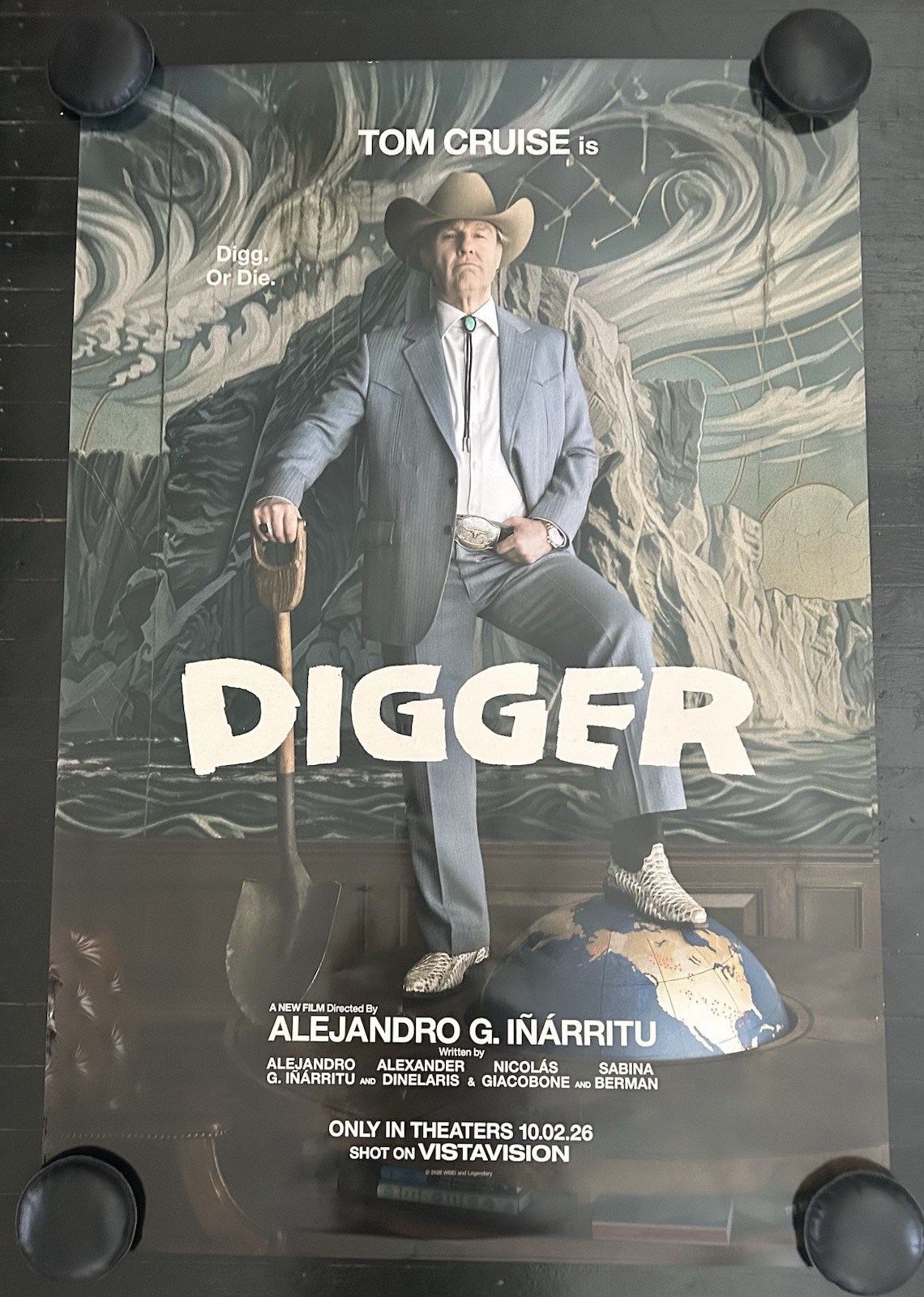 Digger,2026,Original,DS,OS,27×40,Movie Poster,Tom Cruise,Alejandro Iñárritu NM