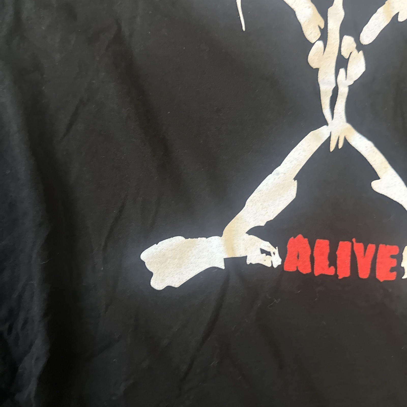 Pearl Jam Alive Tultex T-Shirt Black Size Medium 90s Rock Grunge Band Stickman