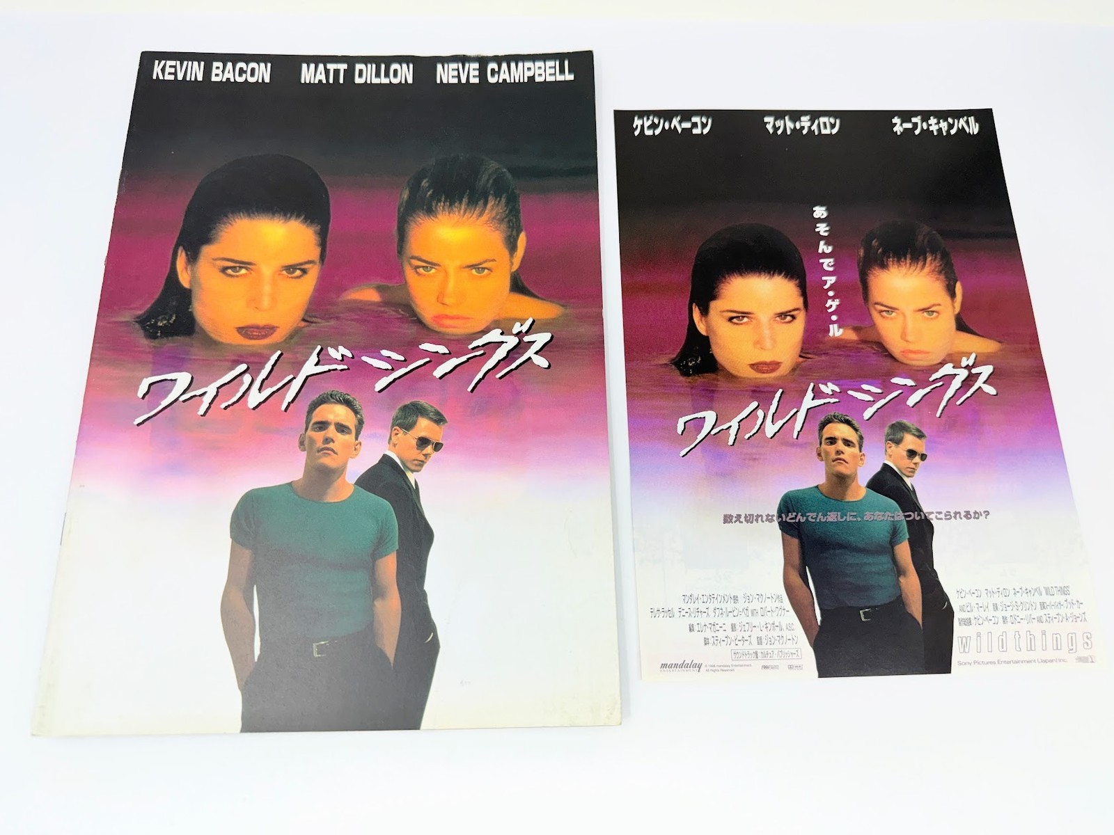 Wild Things (1998) Japanese Movie Program + Original Flyer | Campbell Richards