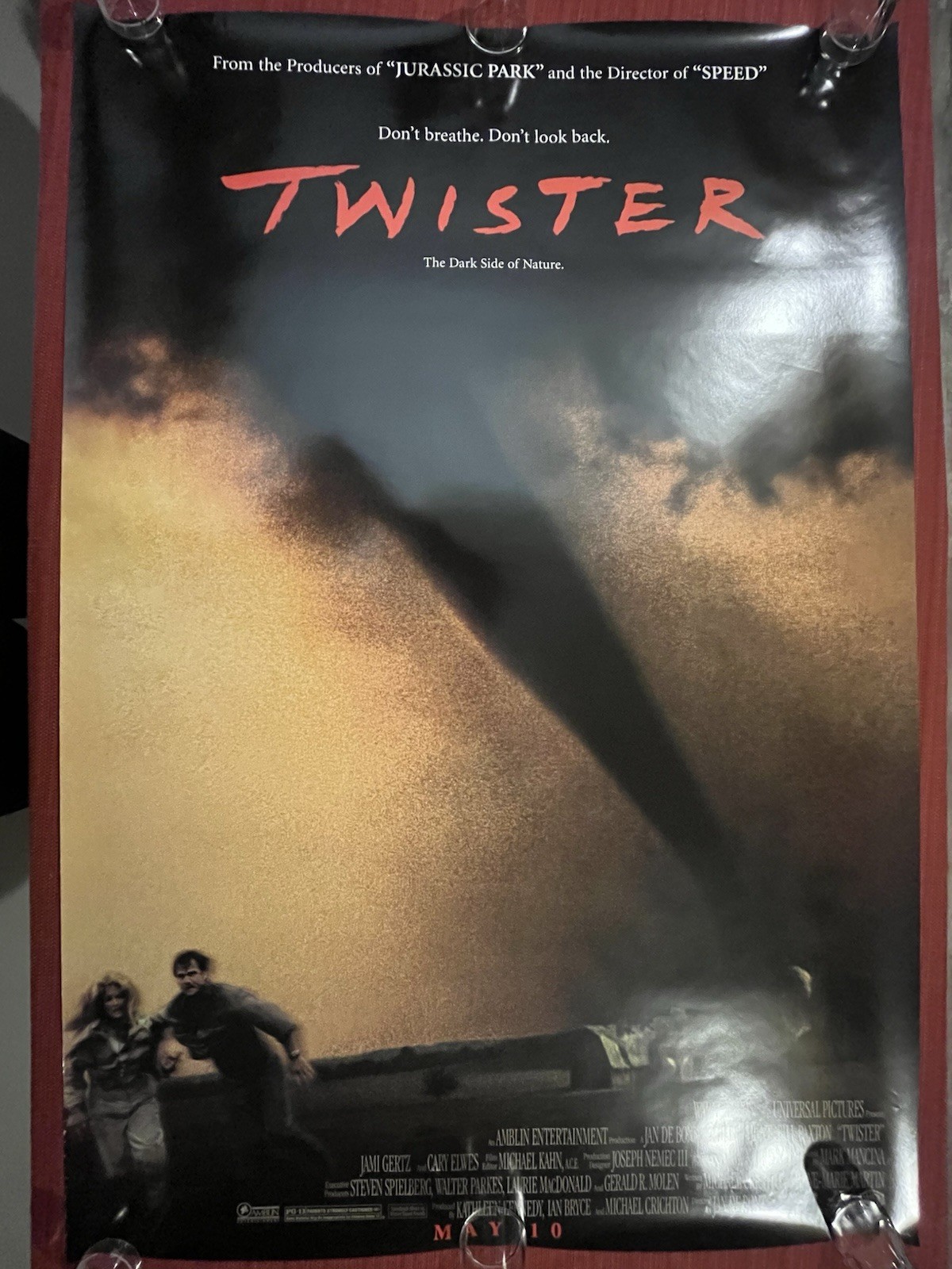 TWISTER (1995) Original Movie Poster -Double Sided 27×40, Excellent Condition!
