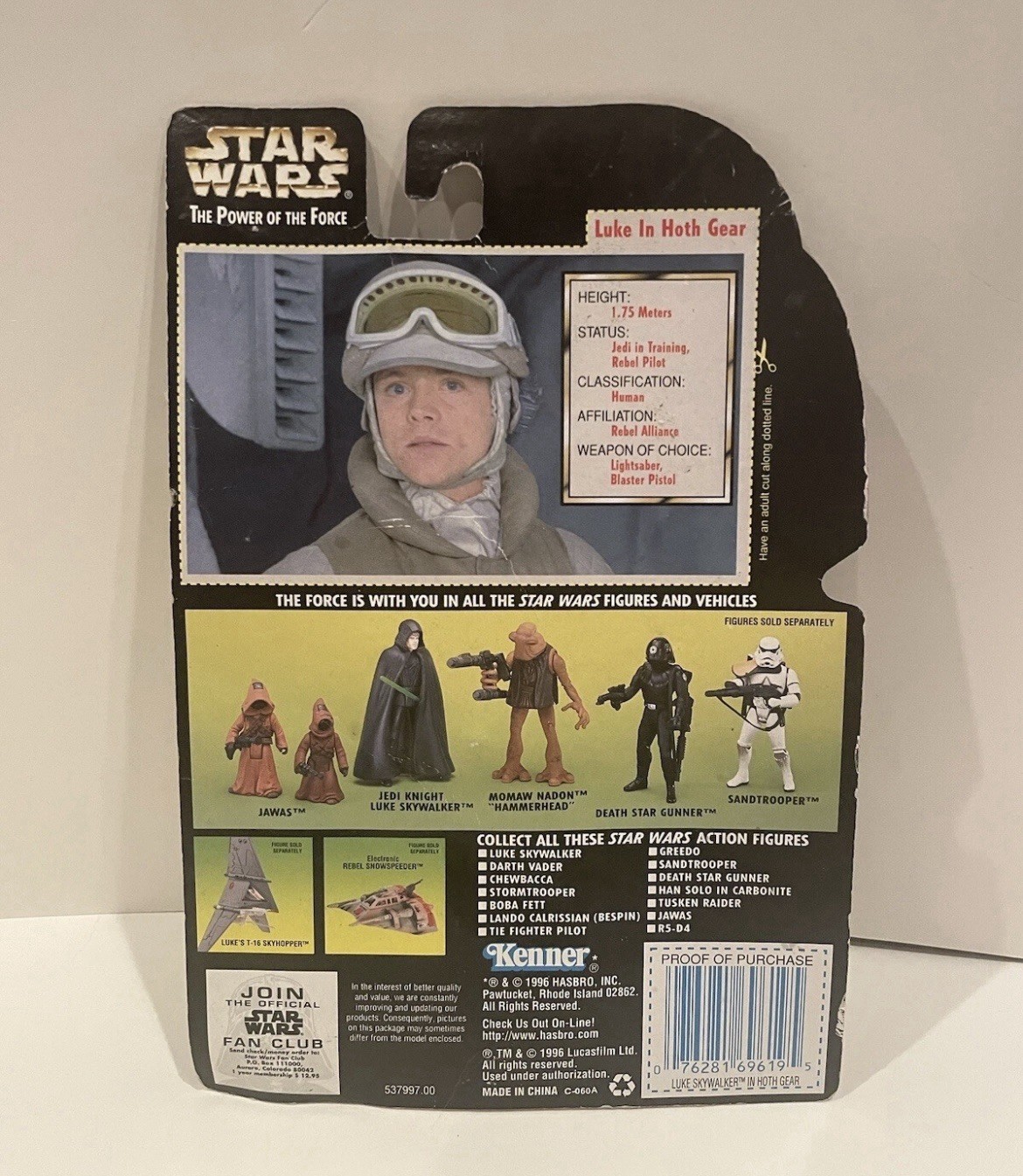 Mark Hamill Signed Luke Skywalker Hoth Star Wars Kenner Action Figure Inscribed