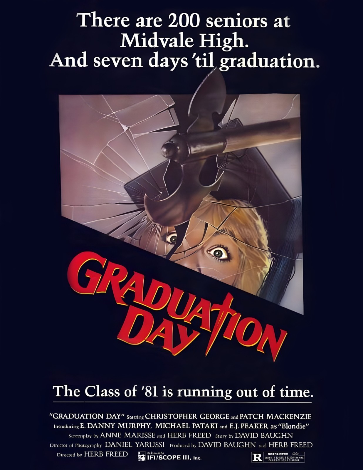 Graduation Day 1981 80’s HORROR Movie Poster Wall Art Made in USA