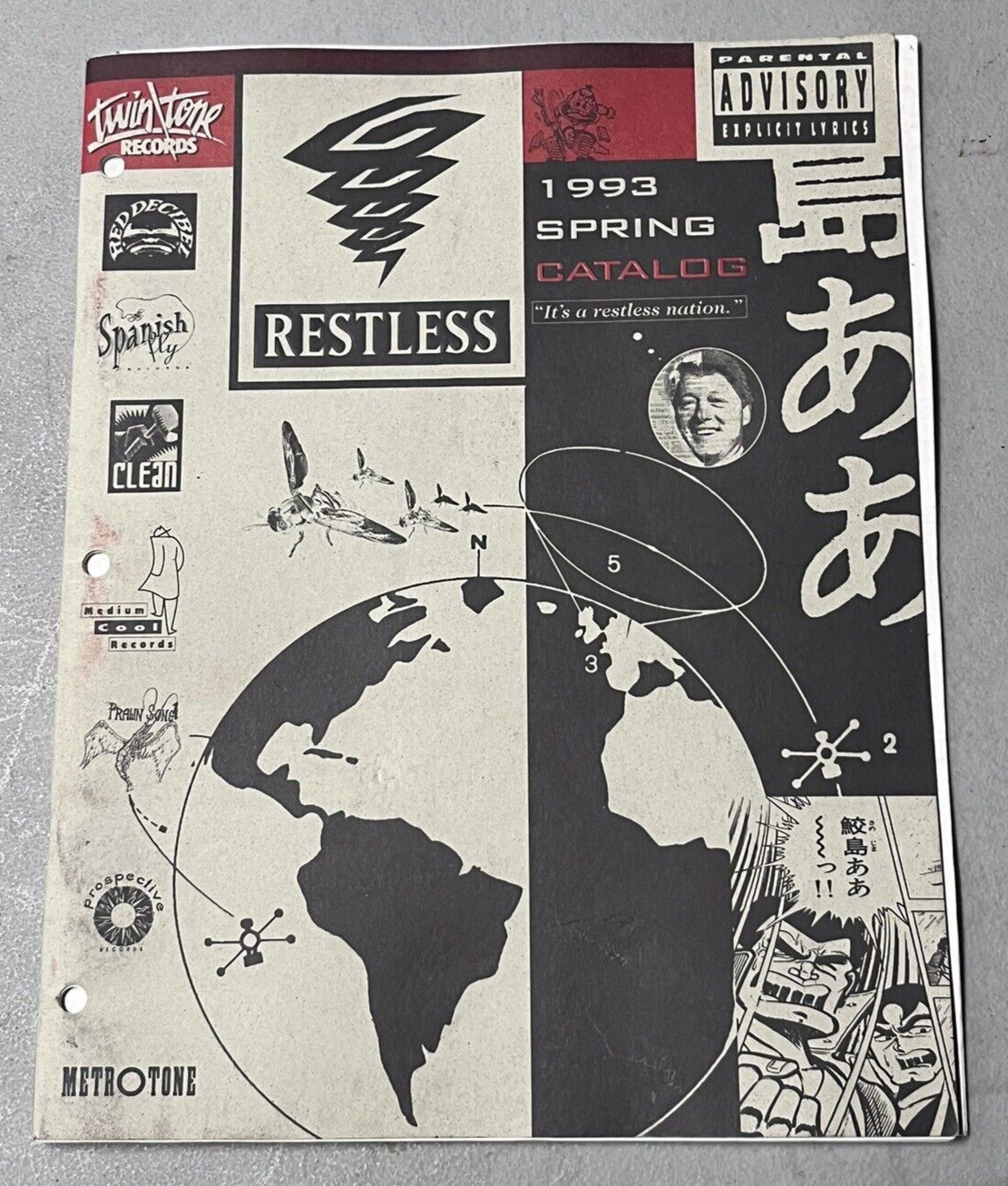 Rare 1993 Restless Records Twin/Tone Spring Catalog Booklet Flaming Lips Slayer