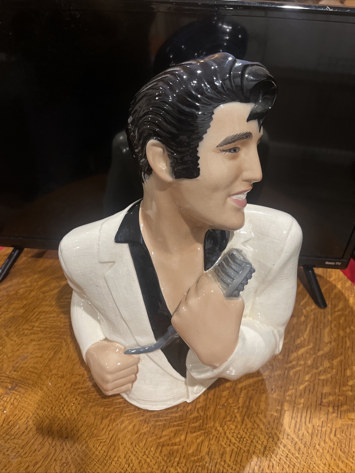 Vtg Elvis Presley Clay Art 1986 San Francisco Pop Bust Statue(Saved By The Bell)