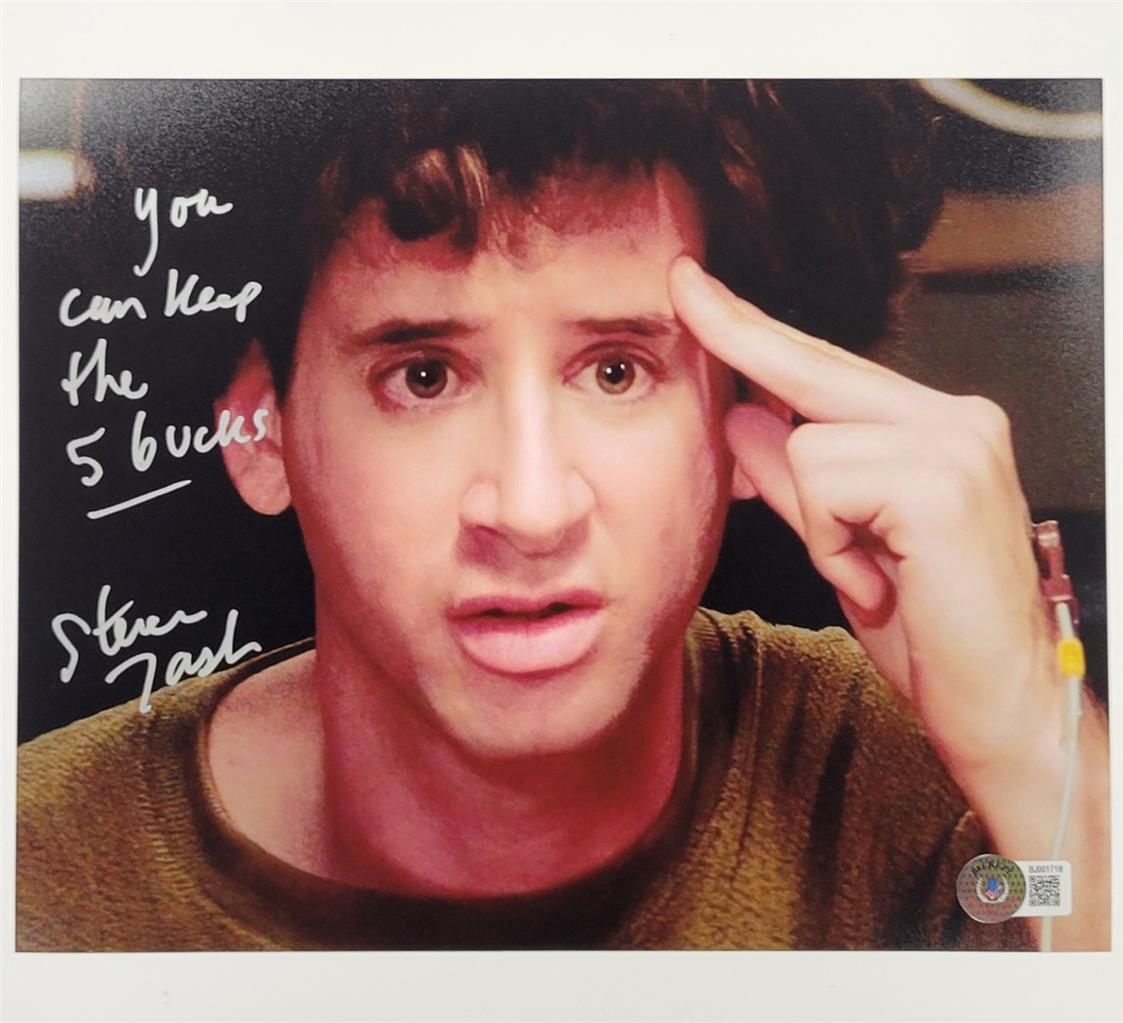 Steven Tash signed “5 Bucks” Ghostbusters 8×10 Photo autograph ~ Beckett BAS
