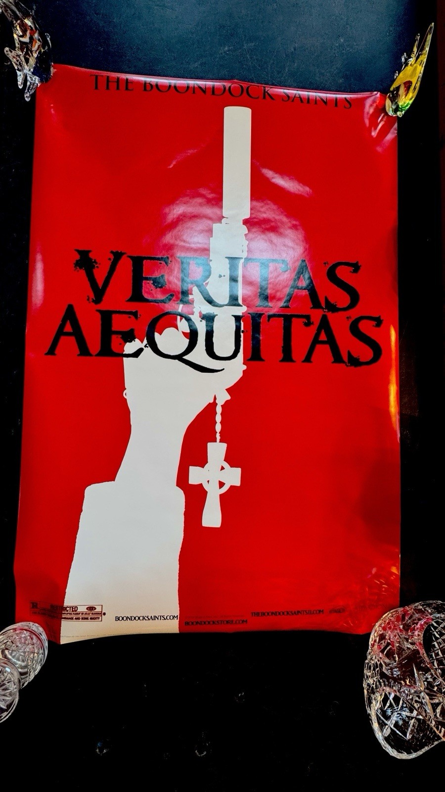 The Boondock Saints “Veritas Aequitas” Red Promotional Movie Poster