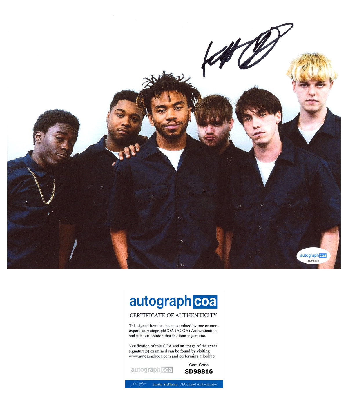 * KEVIN ABSTRACT * signed 8×10 photo * BROCKHAMPTON * ACOA *