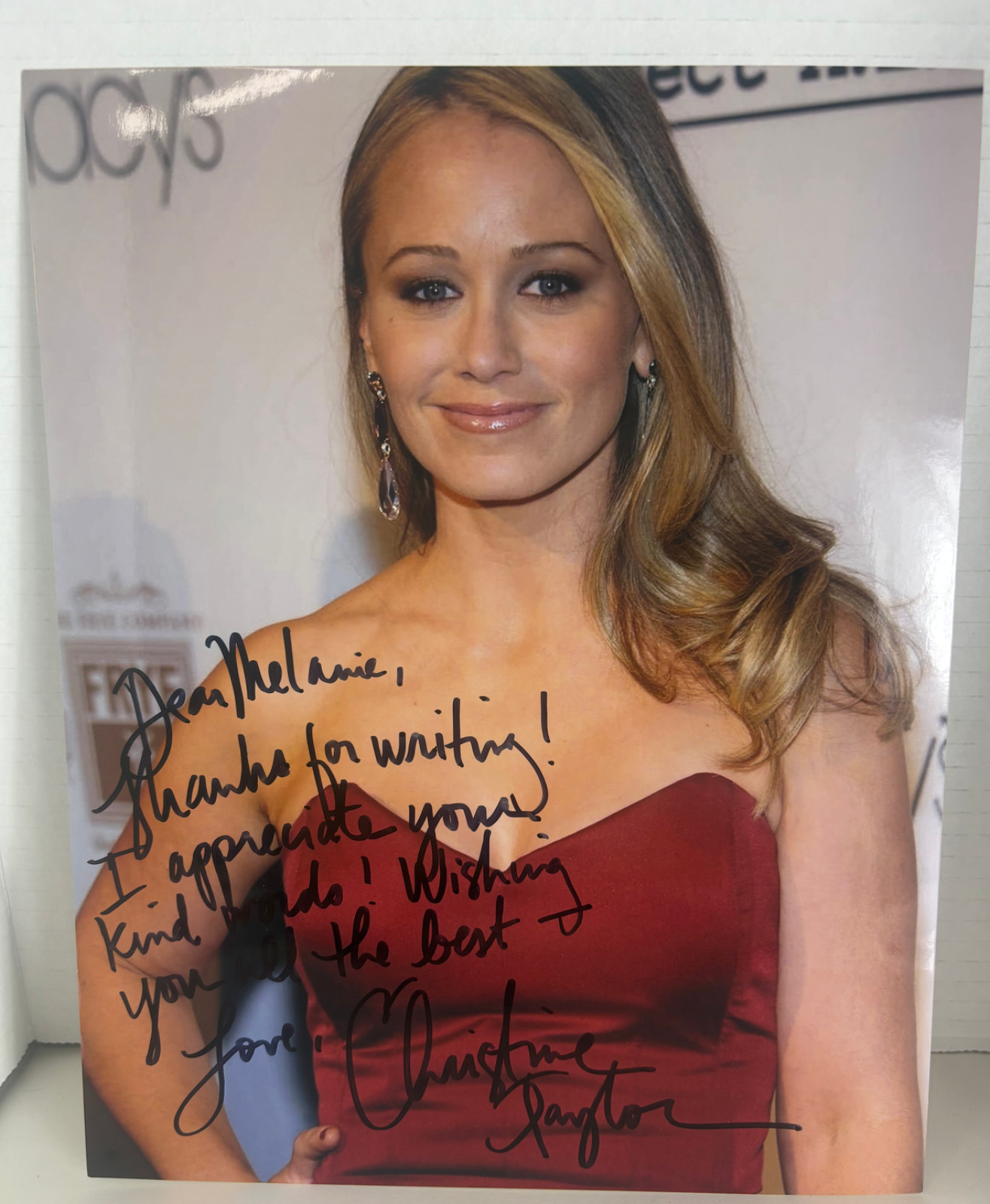 Autographed Inscribed Christine Taylor Authentic 8×10 Hand Signed