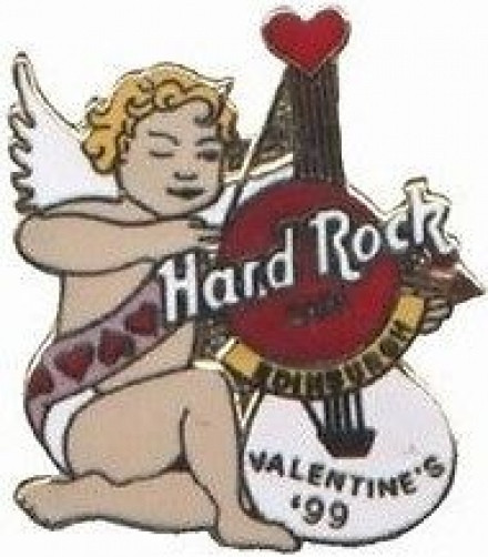 Hard Rock Cafe EDINBURGH 1999 Valentine’s Day PIN Cupid – HRC Catalog #2389