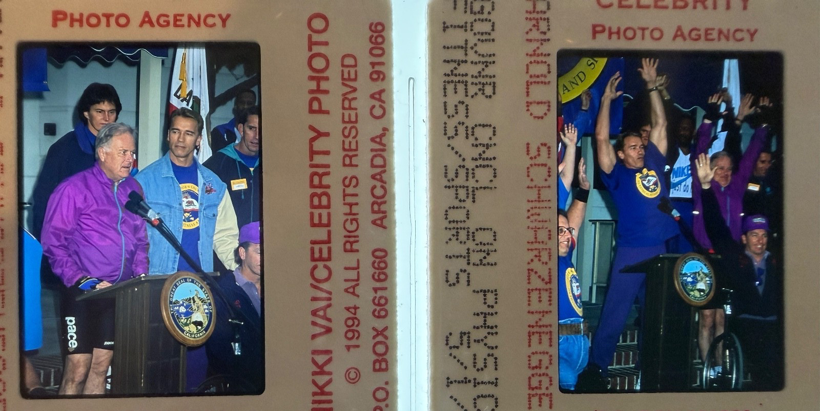 ARNOLD SCHWARZNEGGER MARIA SHRIVER ORIG. PHOTOS 35mm Slide FILM Transparency#616