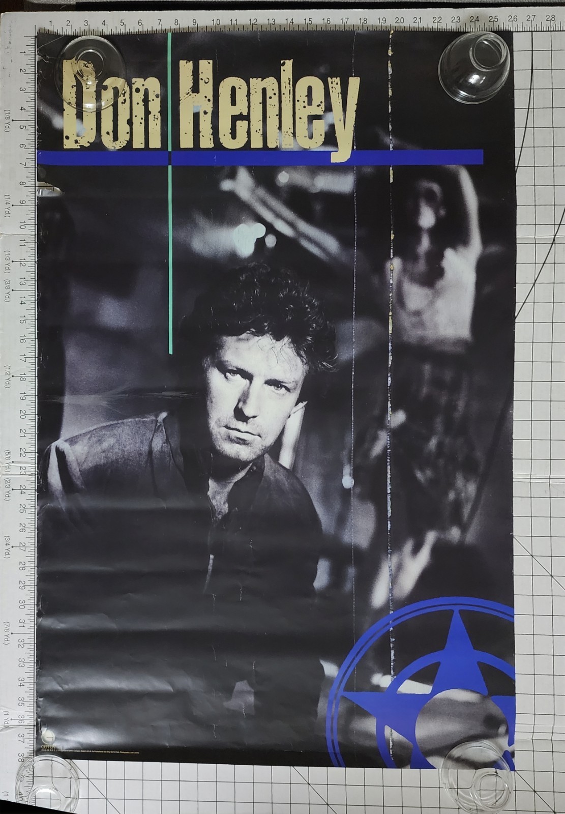 Poster 1985 Don Henley solo rare original vintage Geffen Records