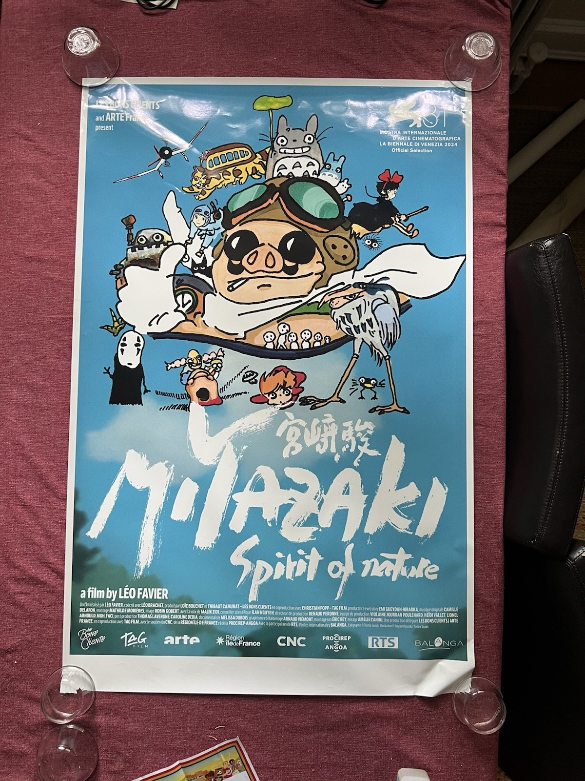 Hayao Miyazaki Official Spirit of Nature POSTER 27.5×42 Studio Ghibli Movie