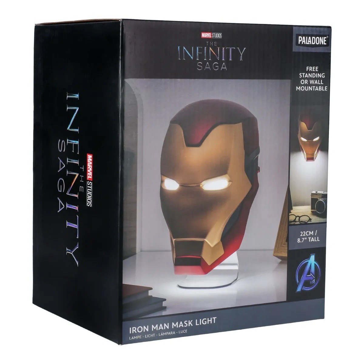 Paladone Iron Man Helmet Light – Officially Licensed Marvel Avengers Mask Lamp