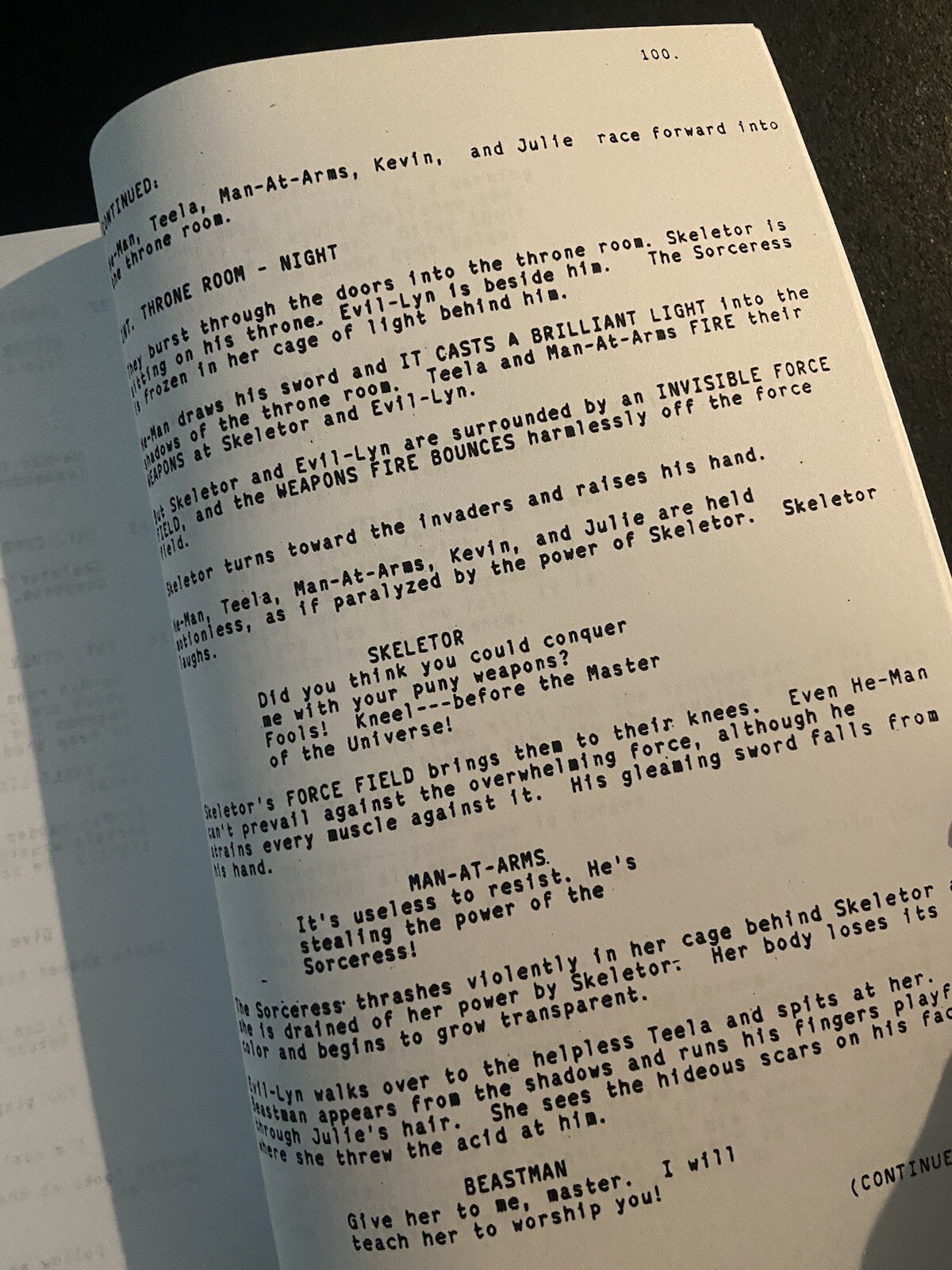 Cannon™ MASTERS OF THE UNIVERSE (1987) SCREENPLAY Live-Action RARE SCRIPT