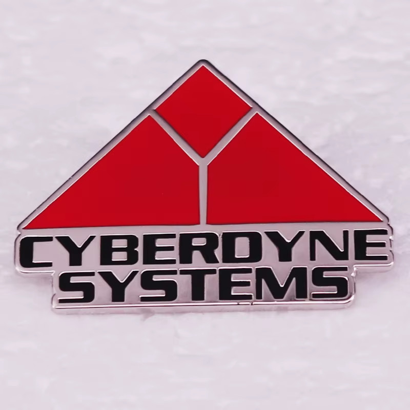 Terminator Cyberdyne Systems Enamel Pin T-800 Skynet T2 Lapel Hat Backpack Badge