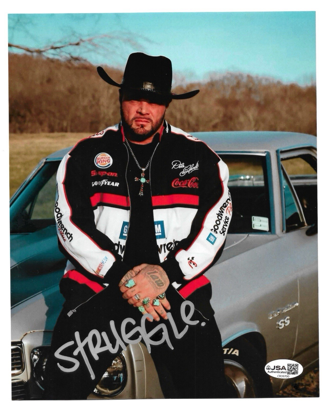 Struggle Jennings Signed Autographed 8×10 Photo JSA/COA Country Music