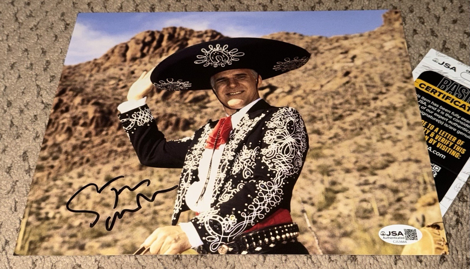 STEVE MARTIN SIGNED 8X10 JSA AUTOGRAPH COA THREE AMIGOS 3 THE JERK AUTO SNL