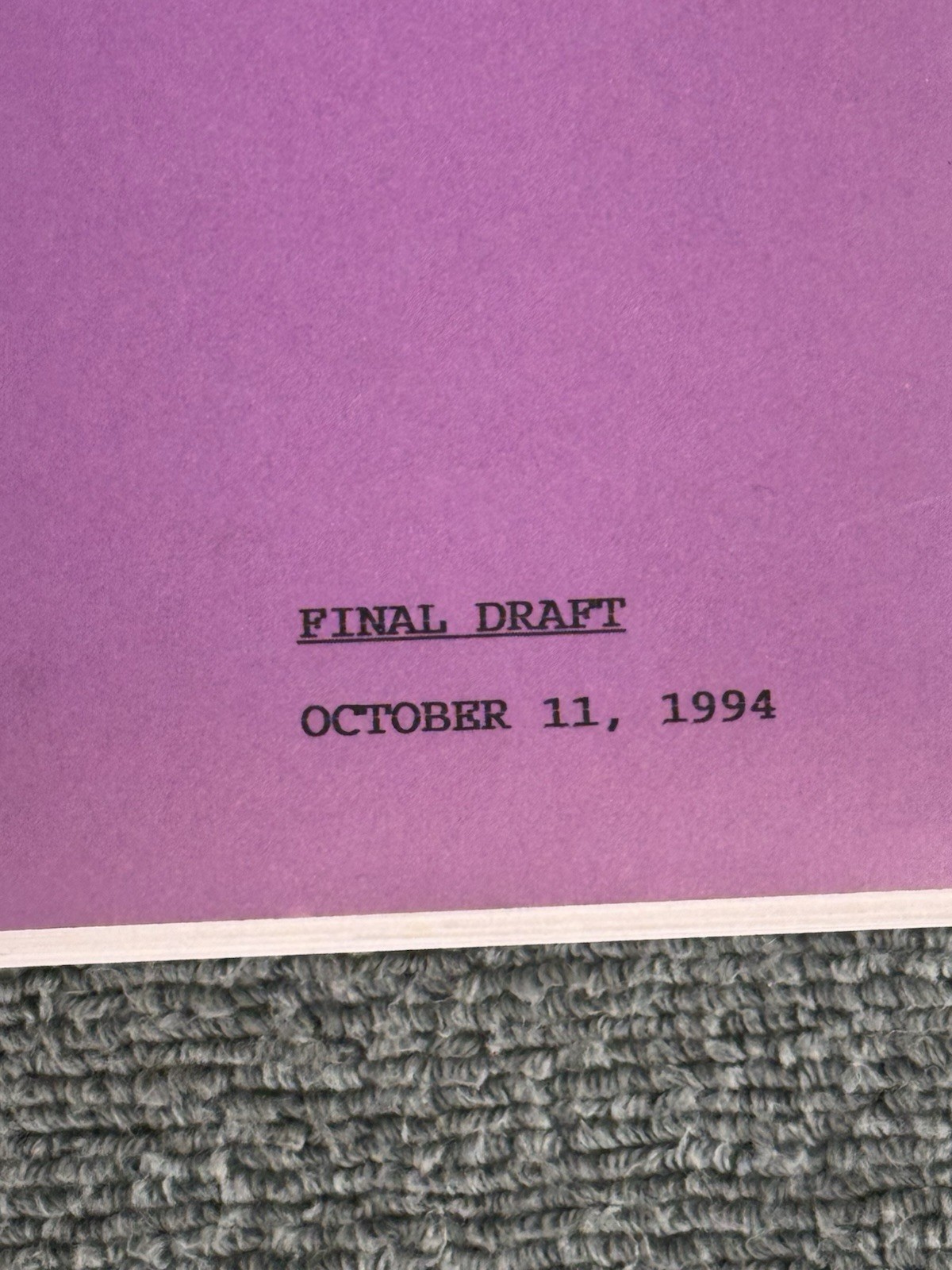 Star Trek Voyager Original Studio Script Season 1 Episode 2 “Parallax”