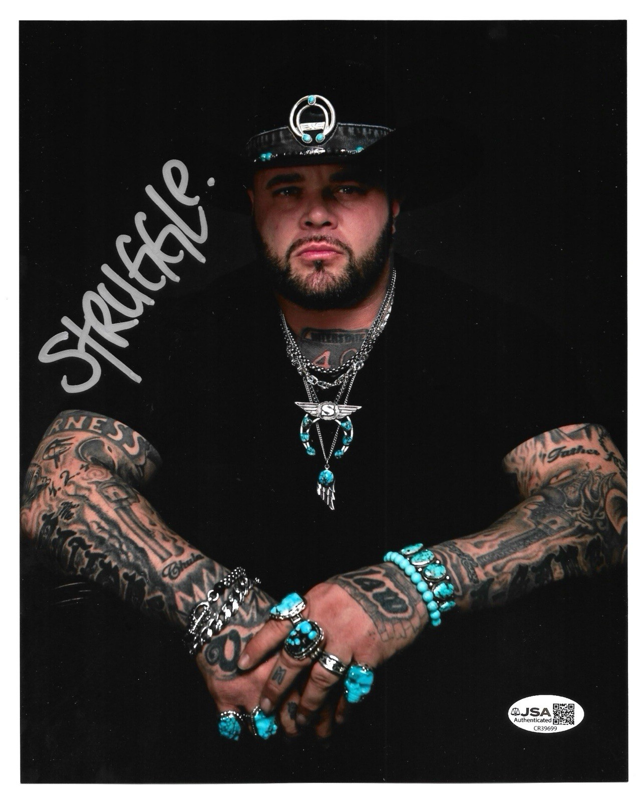Struggle Jennings Signed Autographed 8×10 Photo JSA/COA Country Music