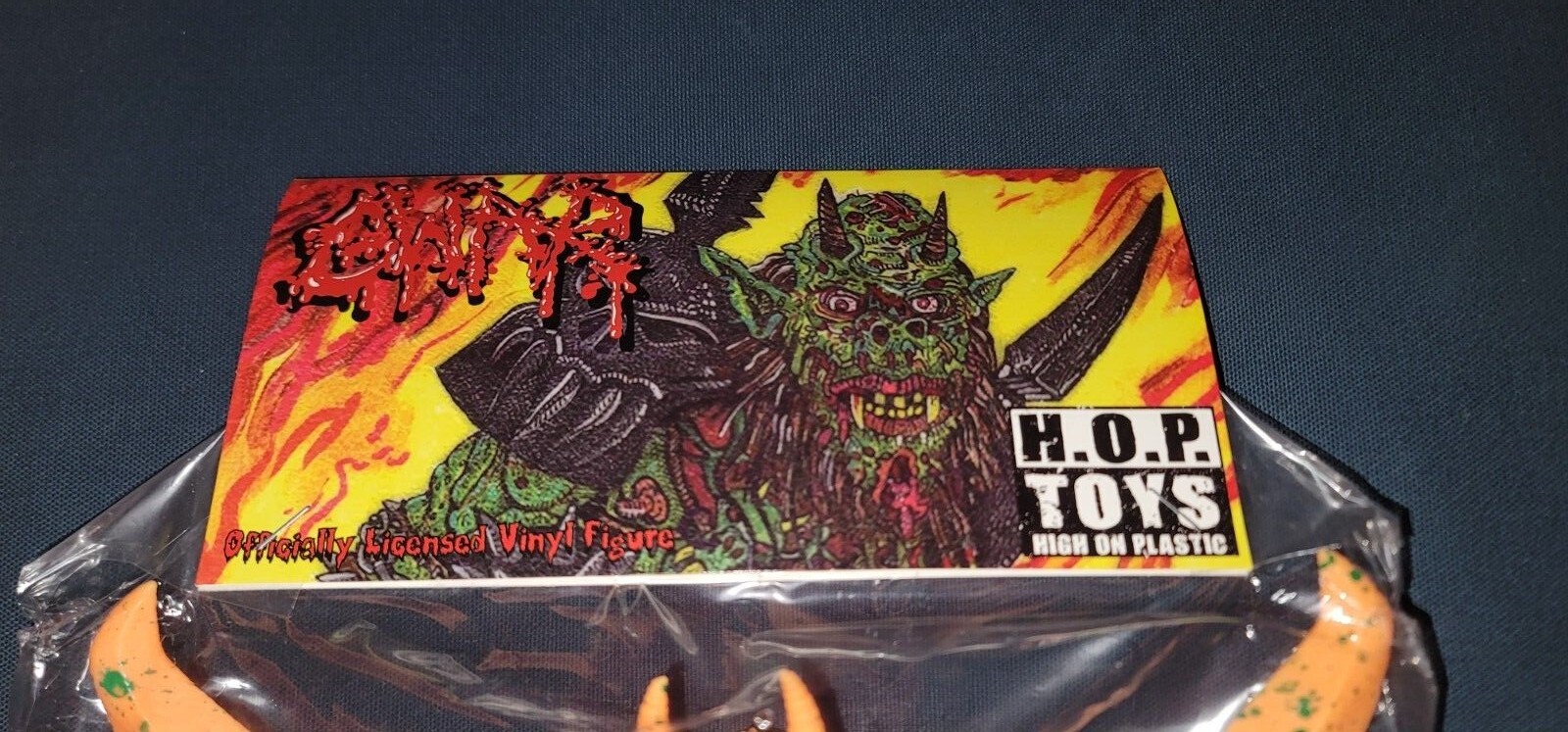 GWAR High On Plastic Exclusive Oderus Urungus 10″ Vinyl Figure TRANSLUCENT BLUE