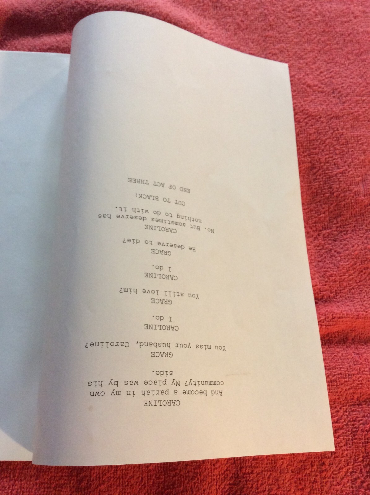 ORIGINAL SCRIPT SAVING GRACE SEASON 3 EPISODE 11 LET’S TALK TBD HOLLY HUNTER