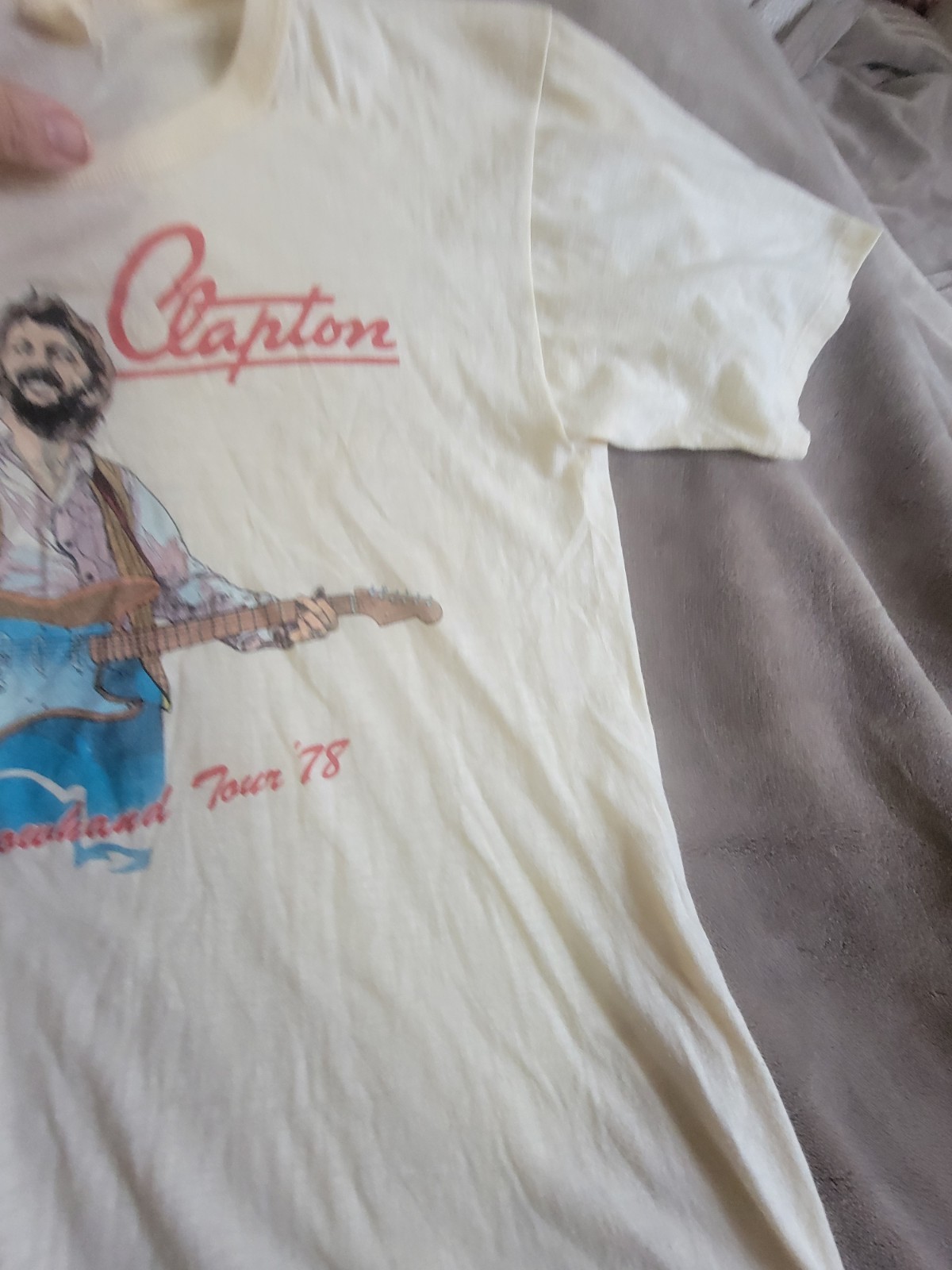 Vintage Eric Clapton Slowhand Tour 1978 Tshirt – Large 42-44
