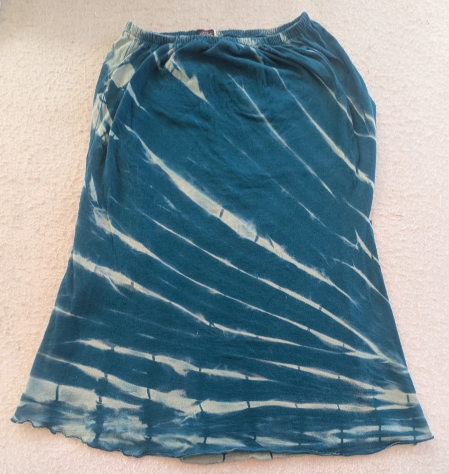Grateful Dead Teal Tie-dyed Skirt Women’s Small – DISTRESSED – Jayli — NEW