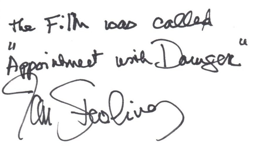 JAN STERLING Autograph Signed 3X5 Index Card w/ COA Plus Unsigned 8X10 B&W Photo