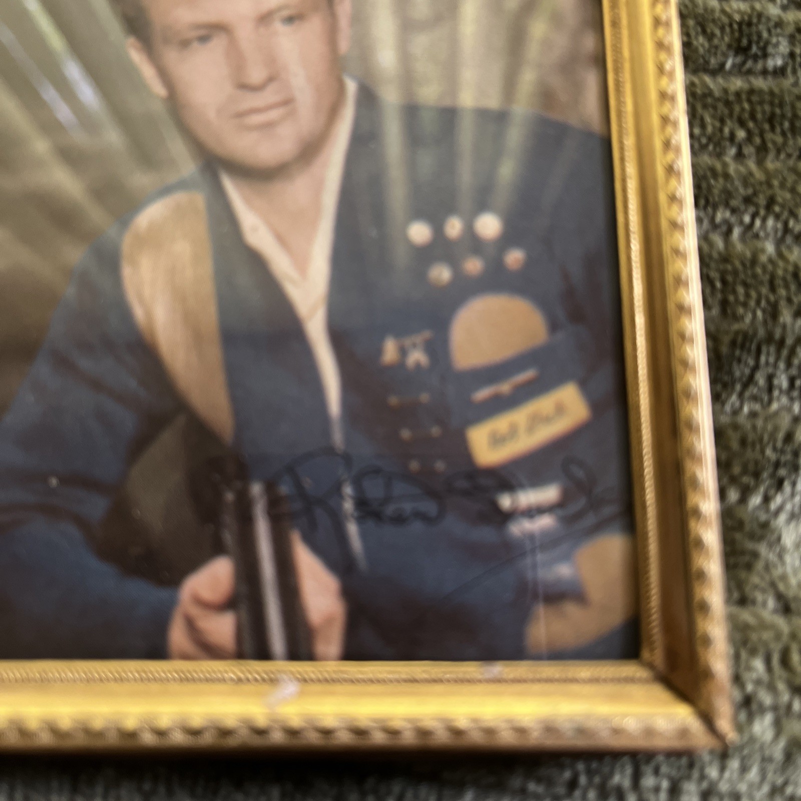ROBERT STACK picture frame US Cavalry 3.5×4.5 Metaloraft 1953 War Paint